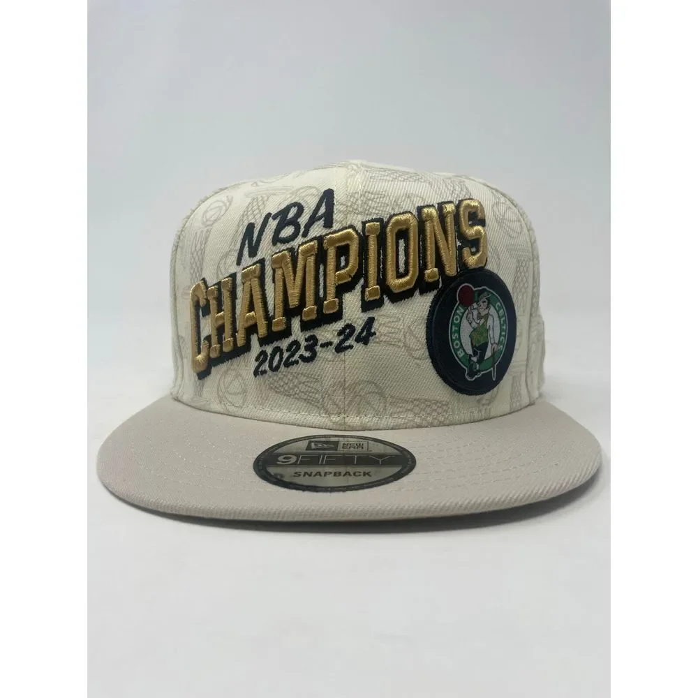 Boston Celtics New Era 2024 NBA Finals Champions Locker Room 9FIFTY Snapback Hat